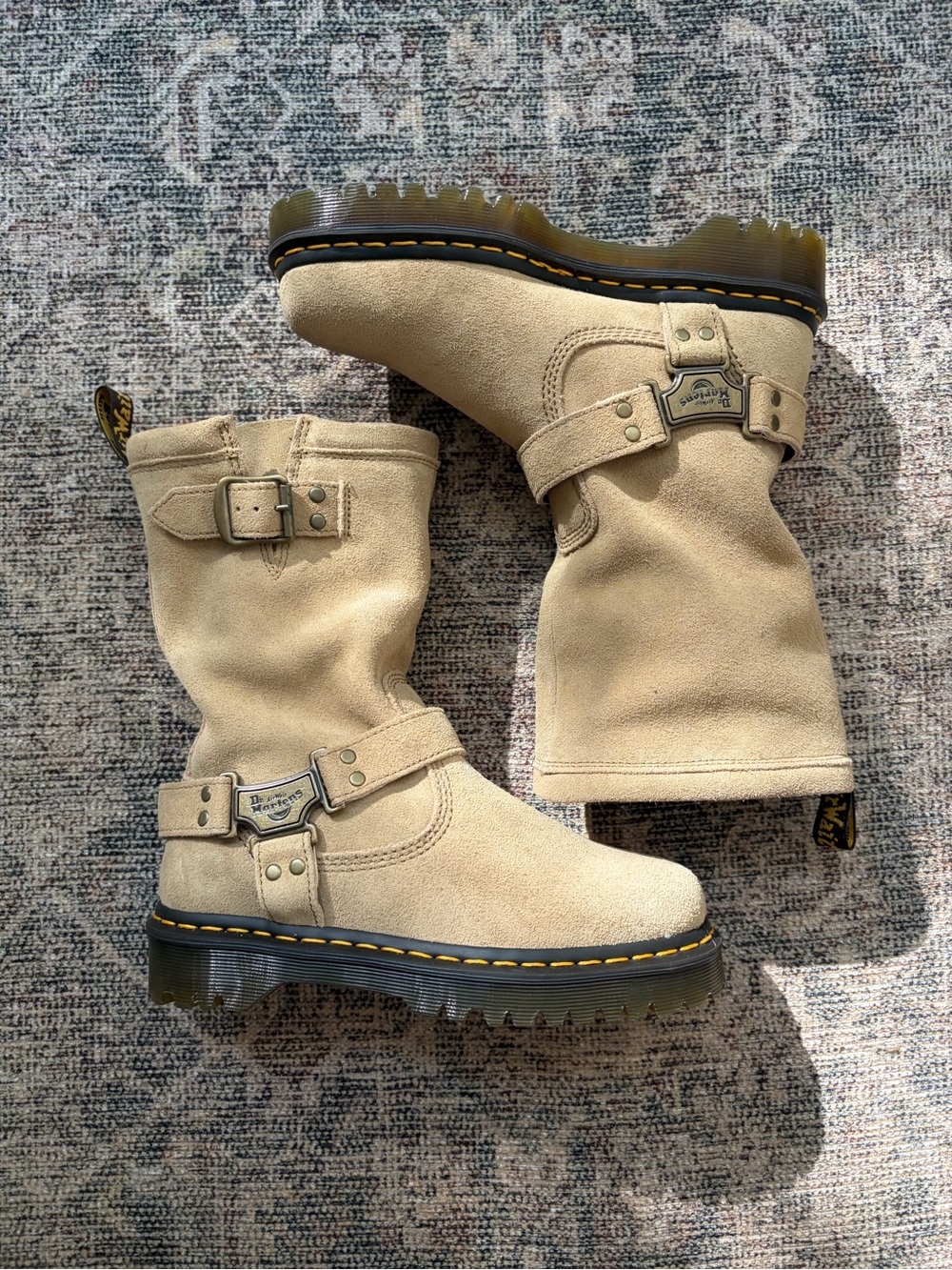 Dr. Martens Suede Harness Anistone Hi Boots
